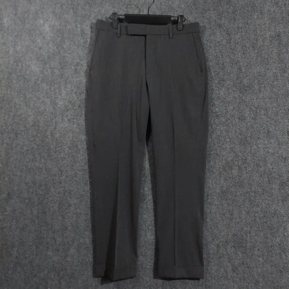 Polo‎ Ralph Lauren Suit Pants Mens 31x30 Gray Stretch Wool Blend Dress Formal